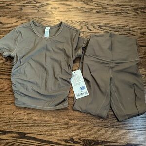 Lululemon Ribbed Align Pant & Nulu Shirt NWT